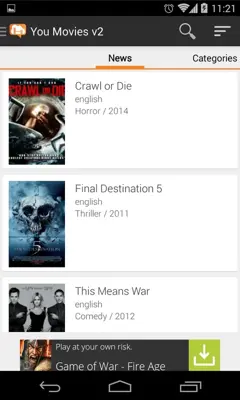 You Movies android App screenshot 2